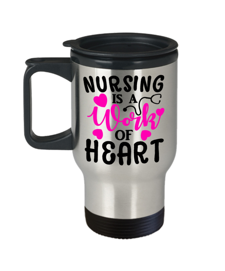 NURSING WORK FUNNY GIFT IDEA TRAVEL COFFEE MUG GRADUATION STUDENT RN WEEK CHRISTMAS BIRTHDAY 14 OZ