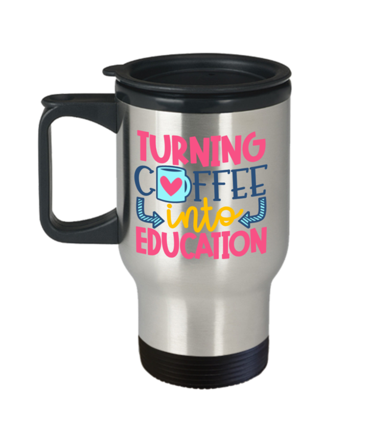 TURNING EDUCATION GIFT IDEA BEST FUNNY TRAVEL COFFEE MUG RETIRED APPRECIATION CHRISTMAS PRESENT 14 OZ